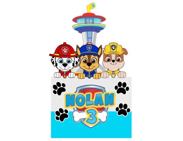 Cake topper Paw patrol